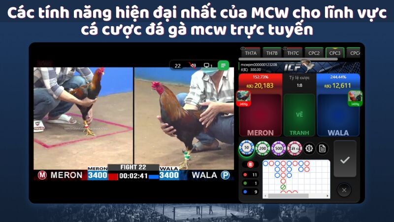 Các tính năng hiện đại nhất của MCW cho lĩnh vực cá cược đá gà mcw trực tuyến